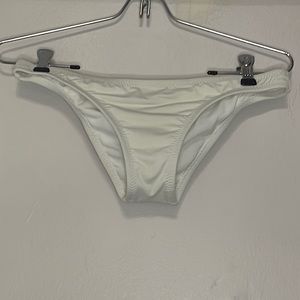 Womens White Bikini Bottoms sz Small surfside